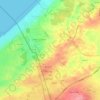 Rafah topographic map, elevation, terrain