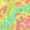 Marcilhac-sur-Célé topographic map, elevation, terrain