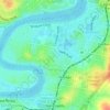 Yeronga topographic map, elevation, terrain