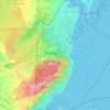 Belize topographic map, elevation, terrain