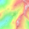 Iceberg Lake topographic map, elevation, terrain