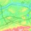 King of Prussia topographic map, elevation, terrain