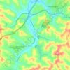 North Franklin Township topographic map, elevation, terrain