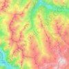 Les Belleville topographic map, elevation, terrain