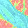 Twin Lakes topographic map, elevation, terrain