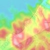 Puthukadau topographic map, elevation, terrain