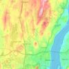 Town of Newburgh topographic map, elevation, terrain