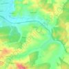 Bolekhivtsi topographic map, elevation, terrain