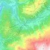 Les Houches topographic map, elevation, terrain