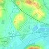 Cassington topographic map, elevation, terrain