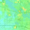 Oconomowoc topographic map, elevation, terrain