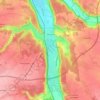 Brionne topographic map, elevation, terrain