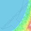 Palestinian Territories topographic map, elevation, terrain