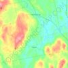 Levant topographic map, elevation, terrain