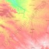 Kwekwe topographic map, elevation, terrain