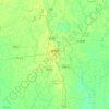 Bogura topographic map, elevation, terrain