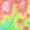 Pierlas topographic map, elevation, terrain