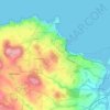 St. Ives topographic map, elevation, terrain