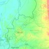 Mohanpur topographic map, elevation, terrain