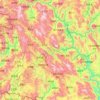 Lancang Lahu Autonomous County topographic map, elevation, terrain