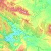 Molina de Aragón topographic map, elevation, terrain