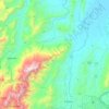 El Zulia topographic map, elevation, terrain