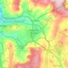 Chapel-en-le-Frith topographic map, elevation, terrain