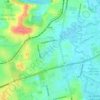 Oxley topographic map, elevation, terrain