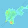 Tiree topographic map, elevation, terrain