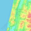 Netanya topographic map, elevation, terrain