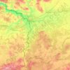 Brest District topographic map, elevation, terrain