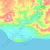 Licata topographic map, elevation, terrain