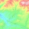 El Azizia topographic map, elevation, terrain