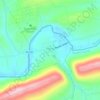 Pillow topographic map, elevation, terrain