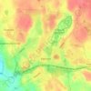 Kętrzyn topographic map, elevation, terrain