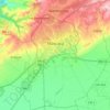 Mascara topographic map, elevation, terrain
