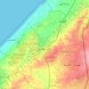 Khan Yunis topographic map, elevation, terrain