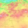 Médéa topographic map, elevation, terrain
