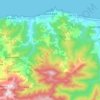 Gouraya topographic map, elevation, terrain