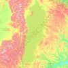 Lake Khuvsgul topographic map, elevation, terrain
