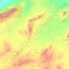 Slim topographic map, elevation, terrain