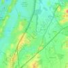 Yavne topographic map, elevation, terrain