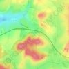 Creveney topographic map, elevation, terrain