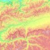 Chong-Alay District topographic map, elevation, terrain