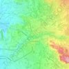 Carpentras topographic map, elevation, terrain