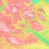 Hemsedal topographic map, elevation, terrain