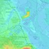 Police topographic map, elevation, terrain
