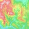 Auzet topographic map, elevation, terrain