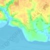 Harkstead topographic map, elevation, terrain