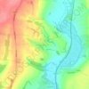 Steeple Aston topographic map, elevation, terrain